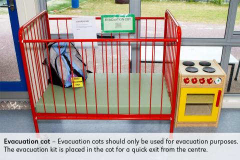 evacuation cot